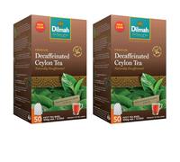 Dilmah Tea Premium Decaffeinated Ceylon Tea | Decaf Tea Bags | Caffeine-Free English Breakfast (Decaf - Pack of 2)