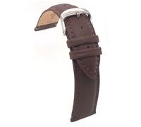 diloy Calf Leather Watch Strap - Classic Padded Style - Steel Buckle - Compatible with Daniel Wellington - Sizes 12mm, 14mm, 16mm, 18mm, 20mm, 22mm 77 Dark Brown 18mm