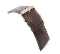 diloy Calf Leather Watch Strap smooth watchband 26mm 28mm 30mm 32mm 34mm 36mm 38mm 40mm Ref. 302EA Dark Brown 26mm