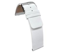 diloy Leather watch strap for classic watches - Smooth cowhide, seamless minimalist design - Sizes 18mm, 20mm, 22mm, 24mm, 26mm, 28mm, 30mm 327 White 22mm