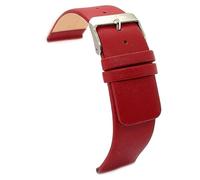 diloy Leather watch strap for classic watches - Smooth cowhide, seamless minimalist design - Sizes 18mm, 20mm, 22mm, 24mm, 26mm, 28mm, 30mm 327 Burgundy 28mm