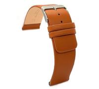 diloy Leather watch strap for classic watches - Smooth cowhide, seamless minimalist design - Sizes 18mm, 20mm, 22mm, 24mm, 26mm, 28mm, 30mm 327 Tan 28mm