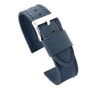 diloy Watch strap vegan microfiber flat - Cruelty Free - Casual sporty style - Black brown red blue white - Sizes 18mm 20mm 22mm 24mm 415 Navy Blue 22mm