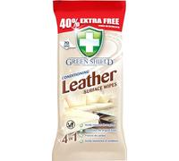 Dilruba Greenshield Leather Wipes 4 in 1 Solution Conditioning Surface Wipes for Sofa, Car, Chair Shoes and Bags 2x packs