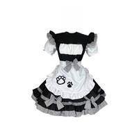 DILUEORJMFGK Maid Dress Lolita Anime Cosplay Costume Dress Suit Adult Women Servant Clothing,black,6XL
