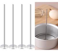 DILUSILK 4 Pieces Baking S upplies Cake Heating Rod - 5.5 Inch Stainless Steel Baking Heating Core Heat Rod for Baking & Cooking Supplies, Cake Decorating Baking Tools