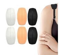 DILUSILK 6 pcs Silicone Bra Strap Cushions, Non-slip Relief Pain Shoulder Pads, 9 x 5 cm Bra Strap Pad Holder