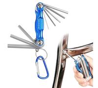 DILUSILK Hex Wrench Tool, Folding Hex Key SetSet for Bikes Automobile Machinery Repair, Allen Key Compact and Easy to Carry, It Doesn't Take Up Much Space When Going Out
