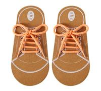 DILUSILK Lacing Shoe Toys Learn to Tie Shoe Laces Kids Teaching Tie Shoelace Practice Paper Board Tying Learn How to Shoe Laces for Children Toddler Early Educational Teaching Aids