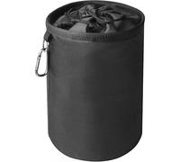 DILUSILK Peg Bag, Black Large Peg Bag with Closing Cord and Hanging Snap Hook Peg Bag for Laundry Clothes Pegs Indoor Outdoor Pegs Organizer Storage Use