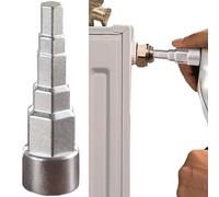 DILUSILK Radiator Key,Universal Radiator Spanner,Radiator Valve Spud Wrench,5-Stage Radiator Valve Key,Universal Step Wrench 1/2 Inch Square Socket Drive,for 1/2,3/8, 3/4, 1-1/4 Wrenches Tool