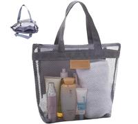 DILUSILK Shower Bags Women,Mesh Shower Caddy Bag,Quick Dry Portable Gym Showers Bag with Zipper for Travel,Gym,Swimming,Camping,College Dorms,Beach