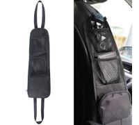 DILUSILK Upgrade Car Seat Side Storage Bag, Car Seat Storage Hanging Bag with 3 Pockets, Non-Slip Car Front Seat Mesh Hanging Bag, Durable Storage Pockets for Cars, Trucks, SUV, Gaming Chairs