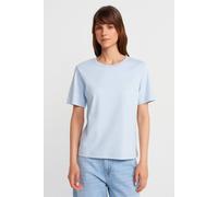 Dilvin Women's Cotton Crew Neck T-Shirt in Pale Blue | Size: Medium Dilvin Pale Blue M