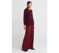 Dilvin Women's Wide-Leg Knit Trousers In Burgundy Burgundy