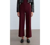 Dilvin Women's Wide-Leg Knit Trousers In Burgundy Burgundy