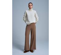 Dilvin Women's Wide-Leg Knit Trousers In Camel Camel