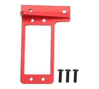 Dilwe 1/10 RC Servo Mount, Aluminum Front Axle BAT Seating Replacement Servo Mount Bracket for 1/10 RC Crawler Car VP Capra F9 DIY LCG Chassis Upgrade Parts (Red)