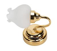 Dilwe 1:12 Dollhouse Miniature Sconce Wall Lamp LED Light with Switch for Dollhouse Tiny Home Living Room Hallway Bike Accessories Parts Cycling Gear