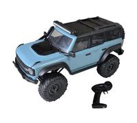 Dilwe 1/16 RC Off Road Vehicle, 2.4GHz 4 Wheel Drive RC Crawler Vehicle with LED Lights for Adults Beginners (Blue)