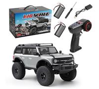 Dilwe 1:18 Scale RC Off Road Vehicle, 2.4GHz Remote Control Car with LED Lights and Cruise Control, 4 Wjeel Drive Electric Climbing Car for Teens Adults (Silver Gray)