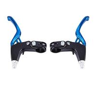 Dilwe 1 Pair Bicycle Brake Levers, Aluminum Alloy Mountain Bike Bicycle Cycling V-Brake Level(Blue)