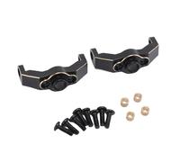 Dilwe 1 Pair Heavy Duty Brass Caster Blocks C Hubs for 1/18 RC Crawler Rear Axle Upgrade Parts with CNC Machining for Enhanced Traction Stability