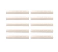 Dilwe 10Pcs Guitar Bone Nut, Flat Base with String Grooves, 6 String for, Telecaster Electric Guitar (Pack of 10) (42mm DJ25B)