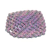 Dilwe 12 Speed Bike Chain, High Strength Medium Carbon Steel Lightweight Hollow Design for Smooth Shifting, with 2 Chain Connector (Style 1)