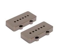 Dilwe 2 Guitar Pickup Covers, Smooth Plastic Replacements for Decorating Guitar, with Installation Screw Not Included for Guitarist Luthier (Bronze)
