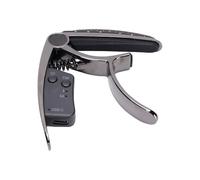 Dilwe 2 in 1 Guitar Tuner, Rechargeable Guitar Tuning Clamp with LED Display for Acoustic Classical Bass (Black)
