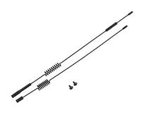 Dilwe 2 Pcs RC Car Decorative Antenna,Durable Metal RC Simulation Antenna RC Decoration Accessory Parts for Traxxas TRX-4 RC Crawler CarModel aircraft machine