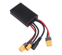 Dilwe 20V-72V 40A Dual Battery Pack Balance Discharger, Aluminum Alloy Double Battery with Charging Port for Extended Power and Range