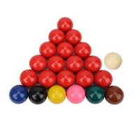Dilwe 22Pcs 2.1in Pool Table Balls Set, Bright Luster, Strong and Durable, Made of Resin, Perfect Roundness for Official Game & British Billiard