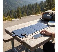 Dilwe 28W ETFE Flexible Solar Panel, IP68 Foldable Solar Charger with USB Type C Outputs for Camping Travel