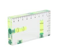 Dilwe 2D Bubble Level, High Precision Acrylic Horizontal and Vertical Level with Integrated Molding, for Picture Frame Trousers Desk Monitor Tripod Woodworking