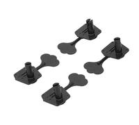 Dilwe 2L,2R Tuners Machine Heads for Precise Bass Guitar,Tuning Keys/Buttons with Enhanced Sound & Sturdy Material, Versatile Fit with Plum Blossom Knob,Designed for Snark Guitar Tuner