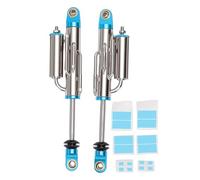 Dilwe 2PCS 105mm RC Car Shocks with Internal Spring, Negative Pressure Piggyback Shock Absorber Upgrade Parts for 1/10 RC Crawler (Blue)