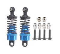 Dilwe 2PCS 63mm Aluminum Shock Absorbers for Slash 2WD, Metal Dampers RC Car Upgrade Kit (Blue)