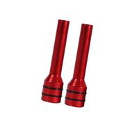 Dilwe 2Pcs Aluminum Inner Door Lock Pull Pin, Universal Car Truck Door Lock Knob Pins Cover for Enhanced Safety and Style (Red)