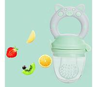 Dilwe 2pcs Baby Fruit Feeder, Durable Silicone Baby Teething Pacifier Food Feeder for Home Use