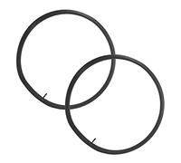 Dilwe 2Pcs Bike Inner Tube Schrader Valve, Standard Rubber Material for Road Bikes Mountain Bikes, with Air Nozzle Cap to Prevent Air Leak (28/29 * 1.95/2.125)