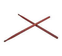 Dilwe 2Pcs Drum Sticks, Strong Gravity Sense Mahogany Wood Unpainted Oval Tip Design, with Compact Wood for Professional Drummers and Beginners