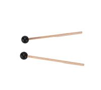 Dilwe 2Pcs Ethereal Drumstick, Rubber Round Head Hammer, Wood Handle Percussion Accessories for Kids and Adults