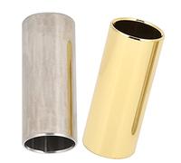 Dilwe 2Pcs Guitar Slide Set, Premium Stainless Steel Slide Bar for Gentle Full Crisp Sound, with Smooth Surface for Easy Sliding, for Guitar Bass Ukulele Banjo (M02232)