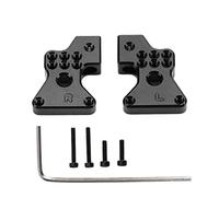 Dilwe 2pcs Metal Aluminum Alloy Rear Shock Tower, RC Accessories for SCX24 1/24 RC Car Upgrades Parts, 17 X 13 X 5mm (Black)
