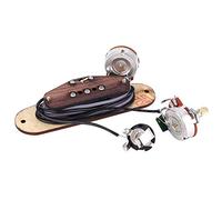 Dilwe 3 String Cigar Box Guitar Pickup, Wax Wire Protected Shaft for Enhanced String Protection, with Circuit, and Amateurs