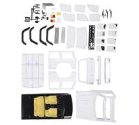 Dilwe 313mm Wheelbase RC Car Body Shell, ABS Plastic with Openable Doors and Simulated Interior, for 1/10 RC Car SCX10 II 90046 90047