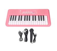 Dilwe 32 Children Electronic Keyboard with 16 Tones, 10 Rhythms and 10 Demos Portable for Kids, Enjoyable Music Experience with Song Recording Feature, Enhanced Listening Experience, (Pink)