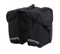 Dilwe 34L Bike RearBag, Double Side Bike Rear Rack Bag Waterproof Saddle Bag with Reflective Strips for Night Riding
